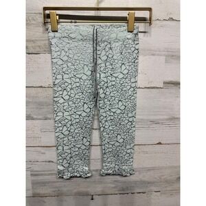 Imoga Leggings Girls Size 5 Mint Green Silver Butterfly Eden Ruffle NWT